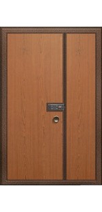 Входная стальная дверь с отделкой ламинатом №46л