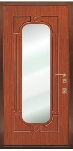 Металлическая дверь с зеркалом ДЗ-19